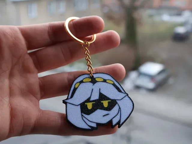 V Head Keychain Murder Drones Glitch pin — Image 6 of 6