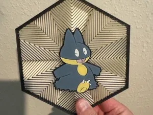 #446 Munchlax Hex Wall Art
