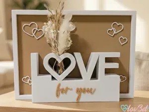 Self-Standing Card LOVE for you