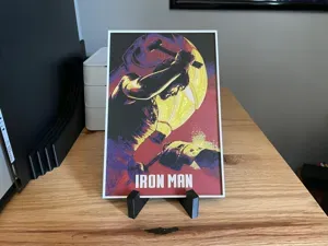 Iron Man (2008) Hueforge Movie Poster