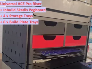 Universal Anycubic ACE Pro Riser with Skadis Board
