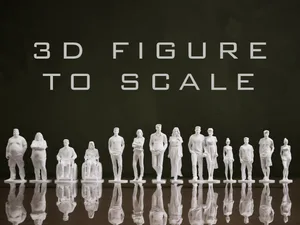 3D figures of people to scale