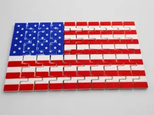 Flexi USA Flag ( 4th of July, 250th, Independence)