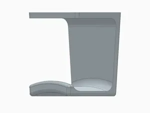 Minimal Under-Desk Headphone Holder