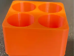 Gridfinity with pin 18650 battery storage