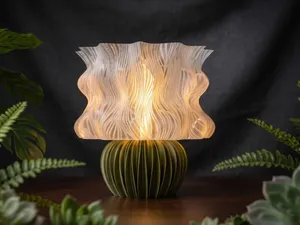 Mossglow Organic Table Lamp – Ambient Decor Lamp