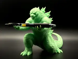 Godzilla Pen Holder Sculpture !