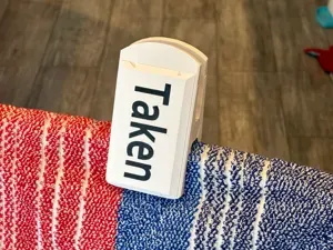 "Taken" Towel Clip