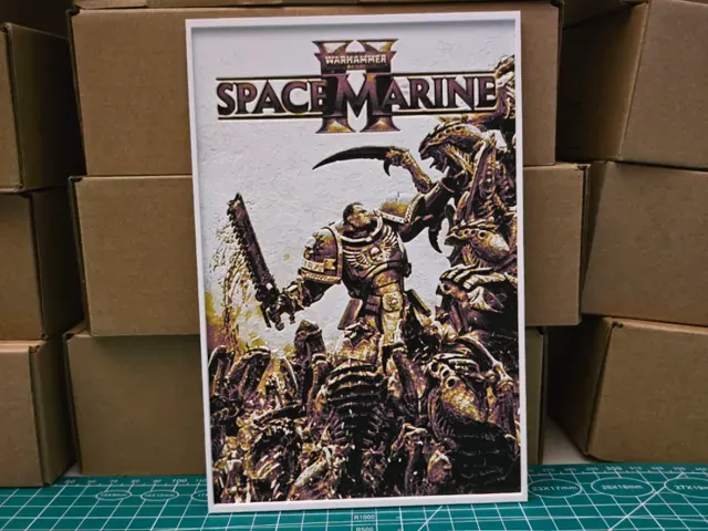 Warhammer 40,000 Space Marine II Poster - Hueforge