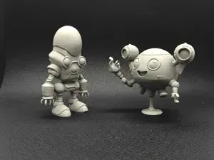 Chibi Fallout Robots – Mr. Handy & Protectron