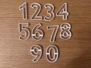 Simple cookie cutters #2 - digits