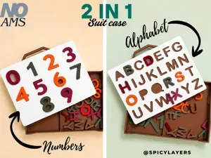 Puzzle game 2 in 1 - Alphabet and Numbers