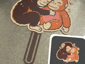 Bookmark and KeyChain of Punch the Monkey