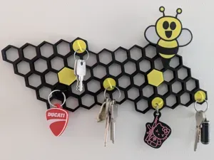 Honeycomb as a key holder