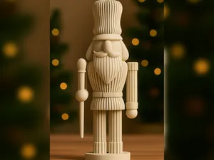 Modern Nutcracker Figurine – Christmas Decoration!