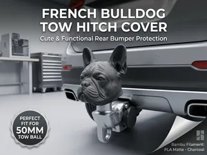 French Bulldog Tow Hitch Ball Cover