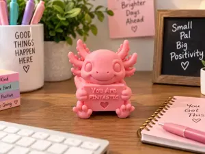Ax the Axolotl Positivity Pal (Customizable Text)