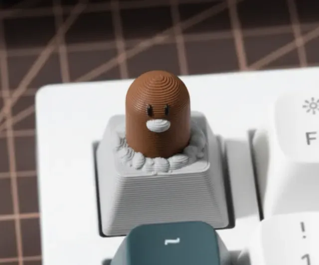 Diglett Pokemon Keyboard Keycap MX — Фото 2 из 4