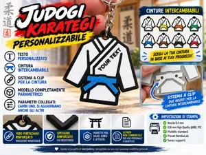 Judoji Karategi Personalizzabile - Portachiavi