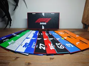 F1 2026 Licence Plates