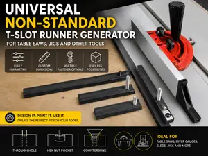 Universal T-Slot Generator for Table Saws