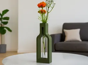 Reagenzglas-Weinflaschendekor