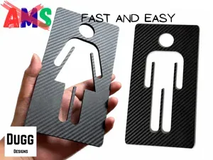 Men & Women Restroom Door Signs – 2 Piece Set