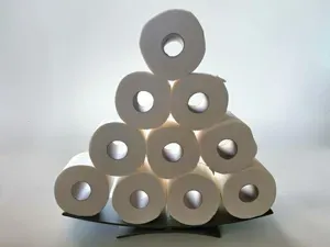 Pyramid Toilet Paper Stand — Free Standing