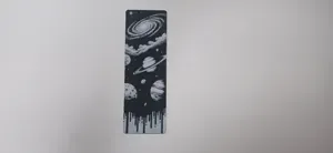 Galaxy Saturn Planet Space Bookmark