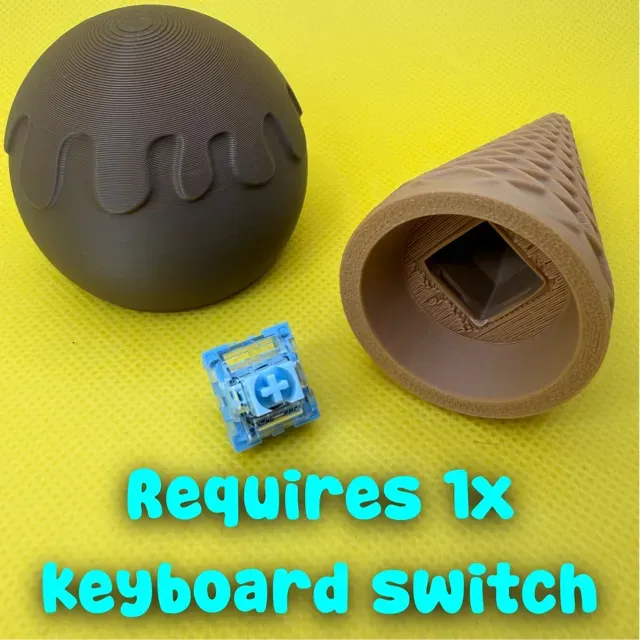 Waffle Cone Ice Cream Clicker Fidget — Image 4 of 16