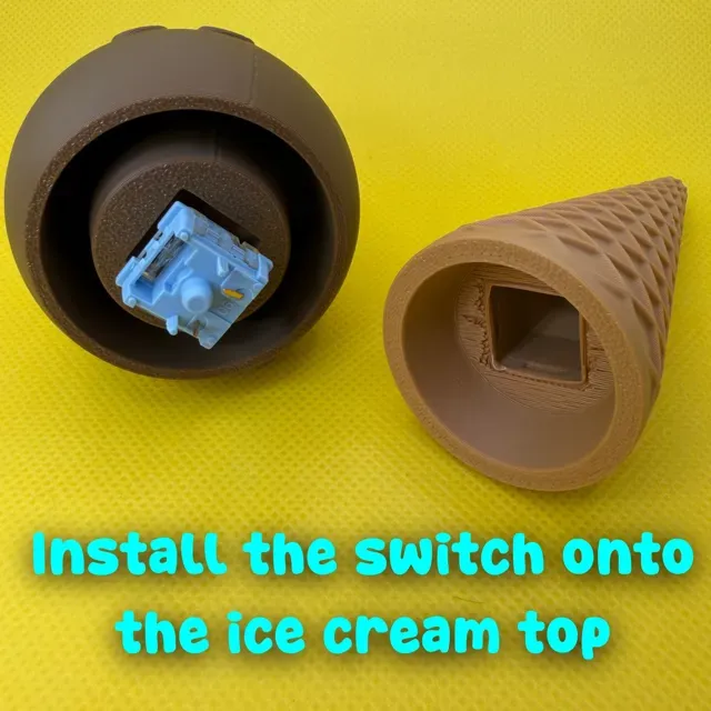 Waffle Cone Ice Cream Clicker Fidget — Image 8 of 16