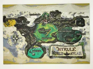 Ocarina of Time World Map HueForge