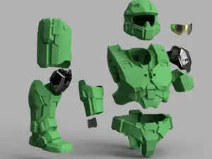 Halo MJOLNIR GEN3 Full Wearable Armor Suit Cosplay