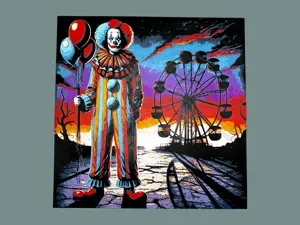 Balloon Vendor Creepy Clown - Halloween Hueforge