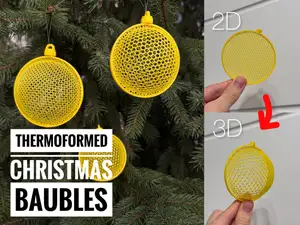 Flexible Christmas baubles