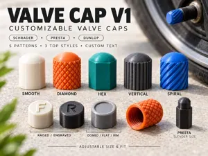 Custom Tire Valve Caps — Param (Car · Moto · Bike)