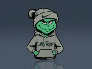 Grinch Ornament - NY Jets