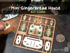 Mini Gingerbread House Kit Card