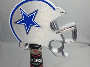 Cowboys Football Helmet Bottle Opener