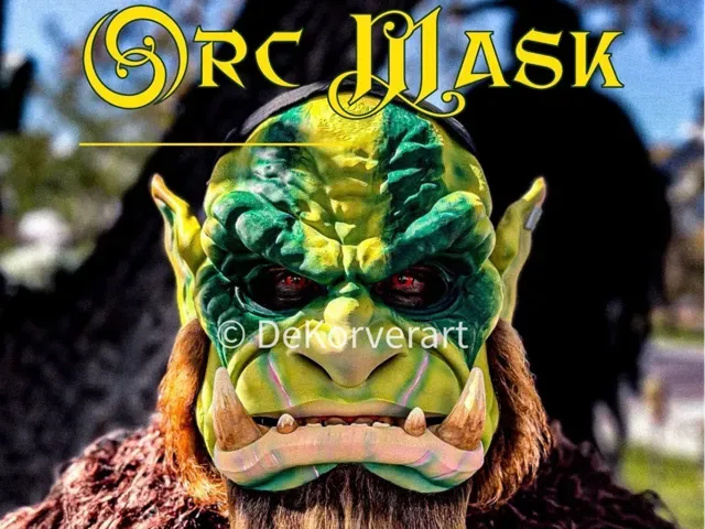 Orc Mask with Movable Jaw
