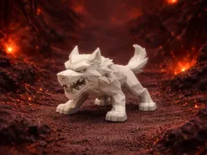 Low Poly Hellhound
