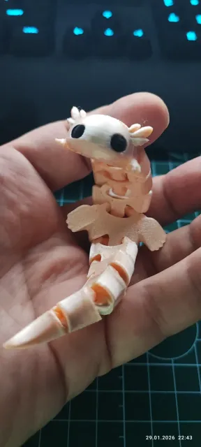 Baby Axolotl – Cute Articulated Toy — Фото 7 из 7