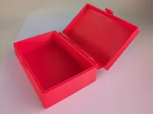 Box Print in place with hinges and lock