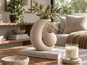 Eclipse - Sun and Moon Modern Vase