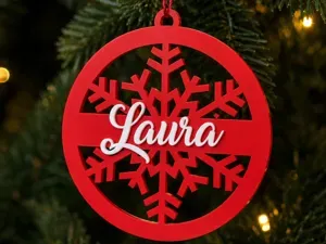 Bola de navidad personalizable con nombre