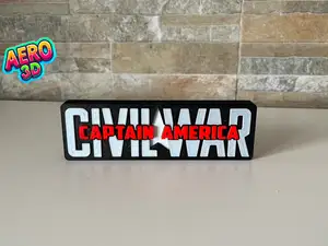 CAPTAIN AMERICA CIVIL WAR DECORATION LOGO