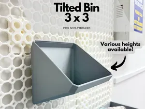 Tilted Bins for Multiboard - 3x3 (various heights)