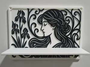 Art Nouveau Jugendstil Decorative Wall Shelf