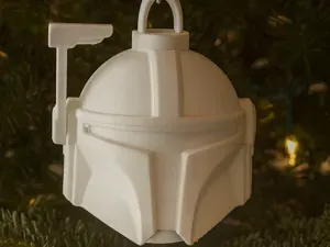 boba fett mandalorian helm christmas bauble