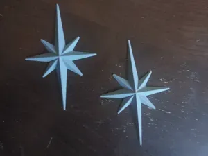Pointed Star wall decoration Christmas Easter